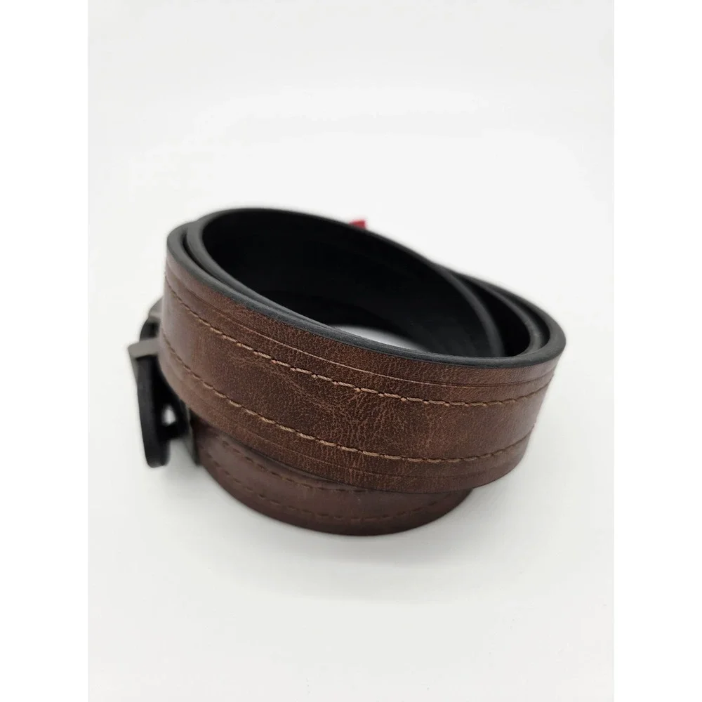 NEW Levis Men's Sz XL 42-44 Brown BLACK Reversible Belt Gunmetal‎ Buckle